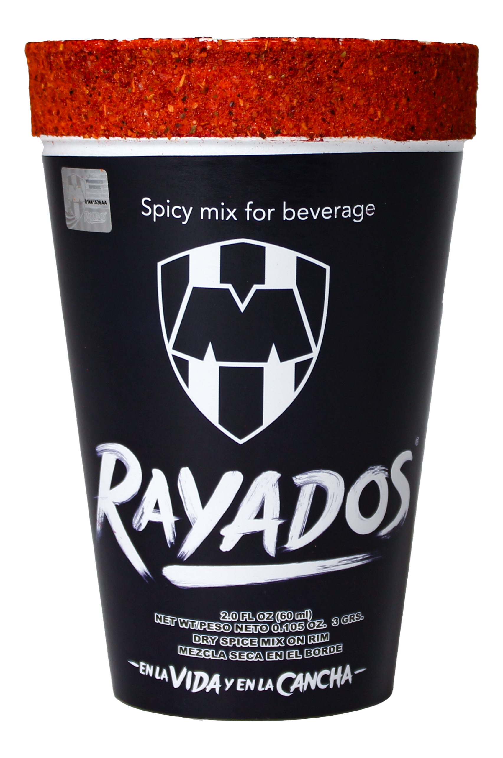 Vaso Escarchado Rayados Oficial